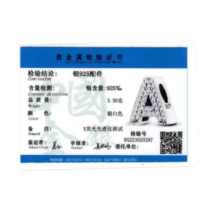 Breloques en Argent 925 Lettres Alphabet Dates Chiffres Perles Acier Doré Cadeau Bijoux Personnalisés Occasions Spéciales