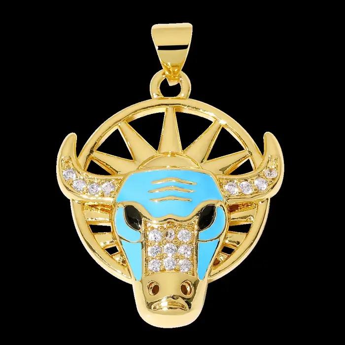Juya 18K plaqué or couture artisanat bijoux accessoires émail raisin taureau oiseaux serpent grec ma