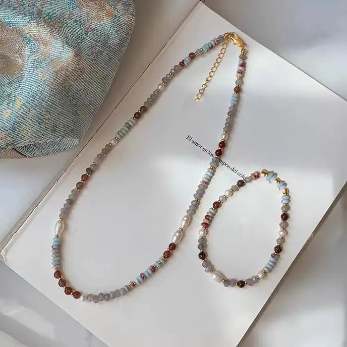 Nouveau bracelet en perles de pierre naturelle pour femmes
