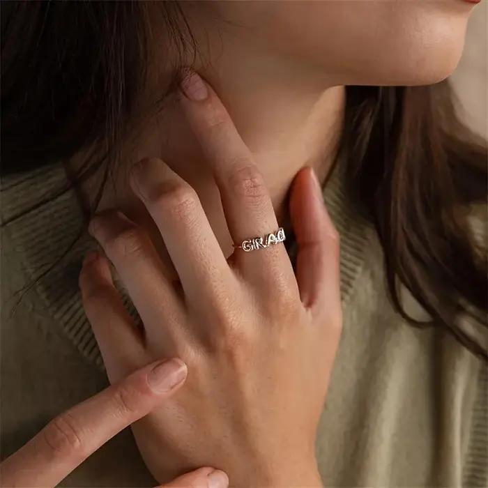 Bague personnalisée avec nom