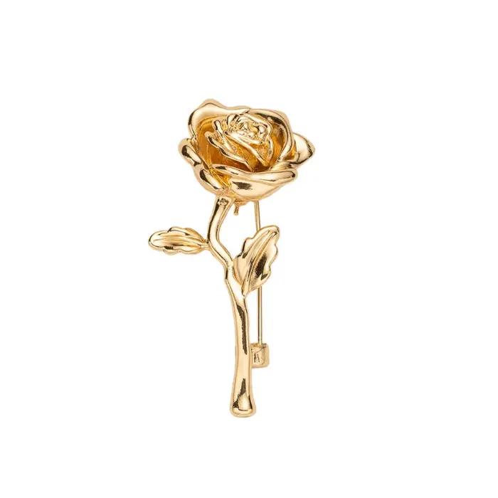 Broche de luxe couleur or pour hommes et femmes – Épingle à revers pour manteau de costume haut de gamme | Accessoire