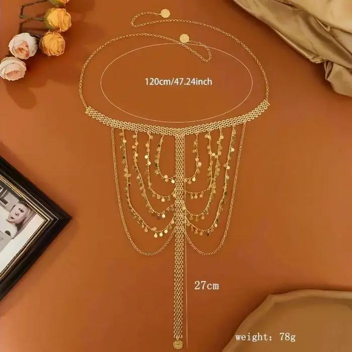 Chaîne de tête de mariée tendance style ethnique kurde