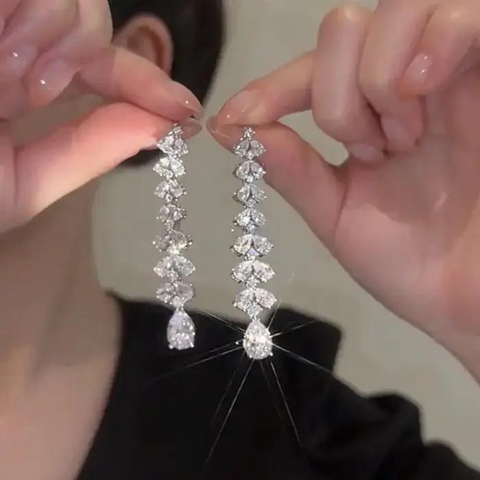 Boucles d'oreilles géométriques de luxe pour femmes