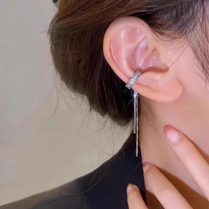 LATS – boucles d'oreilles à pampilles en cristal pour femmes