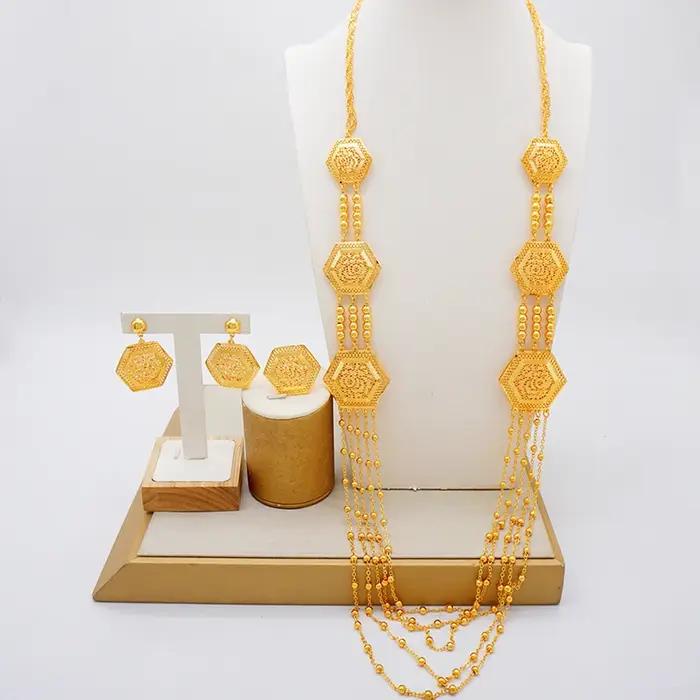 Ensemble de Bijoux Indiens en Or pour Femme