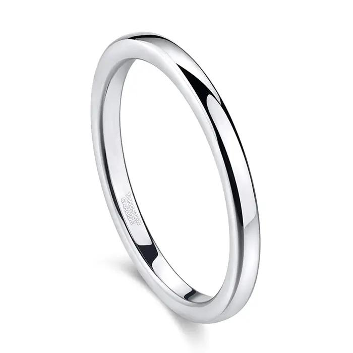 Bague en tungstène TIGRADE pour femmes, classique, argent noir or rose, tracker de fitness, pour événements et quotidien