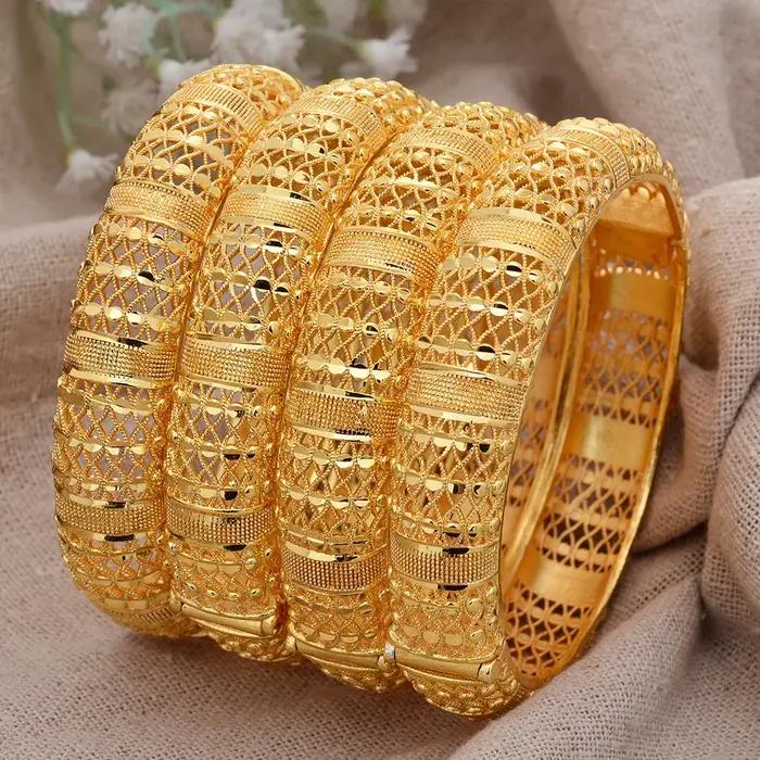 Bracelets plaqués or de Dubaï pour femmes