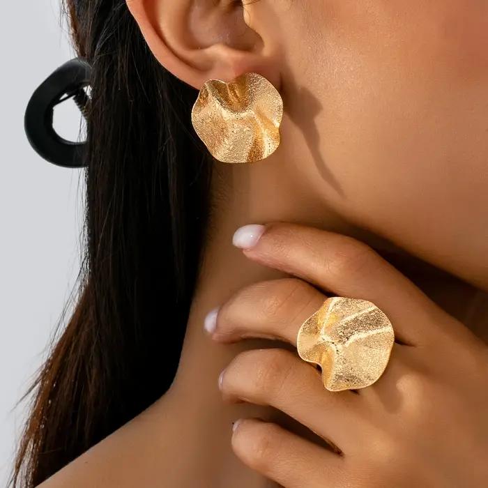 Ensemble de bijoux pour femmes : Formes géométriques irrégulières