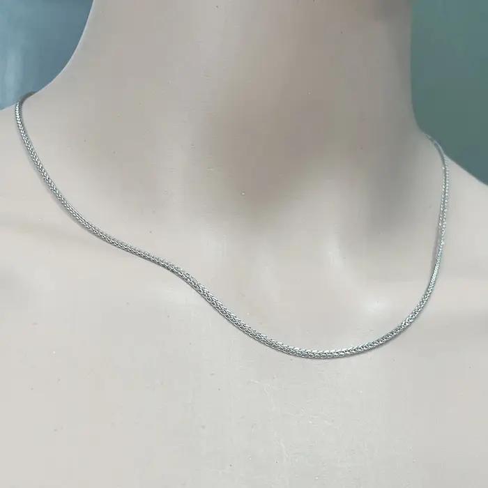 Collier Chaîne Chopin en Argent Sterling 925 de 40 cm et 1