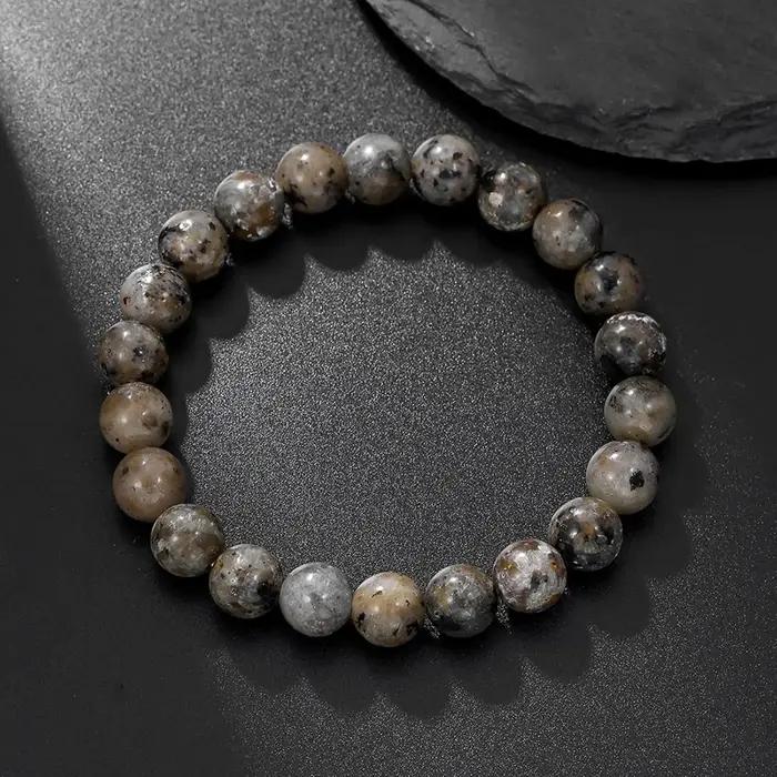 Bracelet en pierre de flamme naturelle avec accessoires