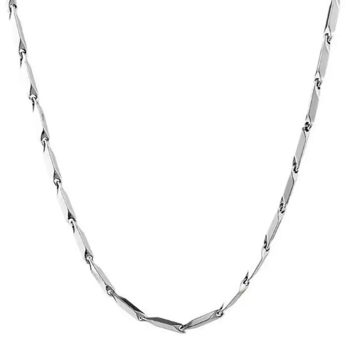 Collier losange en acier titane pour hommes et femmes, accessoires de bijoux de Style Punk Hip-hop Kpop