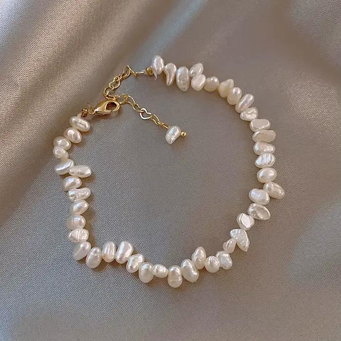 Ensemble de bijoux pour femmes, collier et Bracelet de haute qualité, perles d'eau douce, style Baro