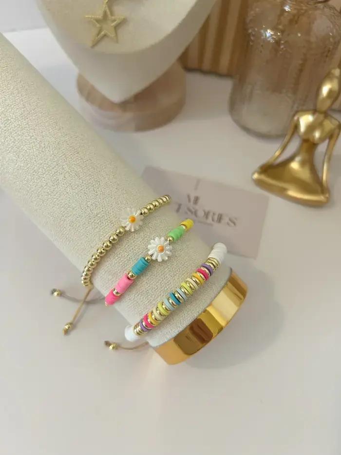 KKBEAD – Bracelet marguerite pour femmes et filles