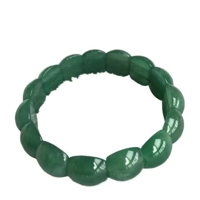 Bracelet vert naturel, main classique pour hommes et femmes