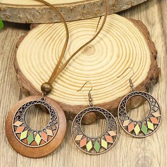 Boho Vacation-Ensemble de bijoux géométriques pour femmes