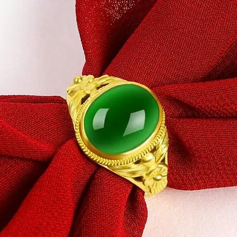 Fermoir à Bague Incrusté de Diamants Or Jaune 18 Carats Bague de Mariage Classique Pour Femmes Occasions Spéciales