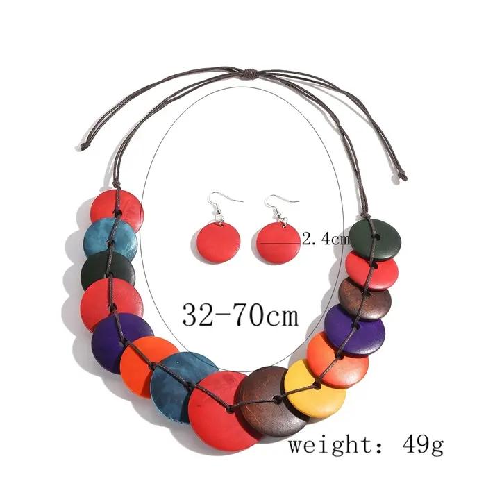 Ensemble de Bijoux Bohème Tissés à la Main