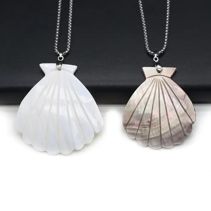 Collier pendentif coquillages naturels pour femme