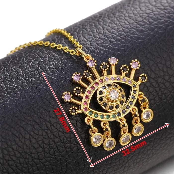 Collier avec pendentif mauvais œil grec pour femmes style moderne protection et élégance pour anniversaires et occasions spéciales
