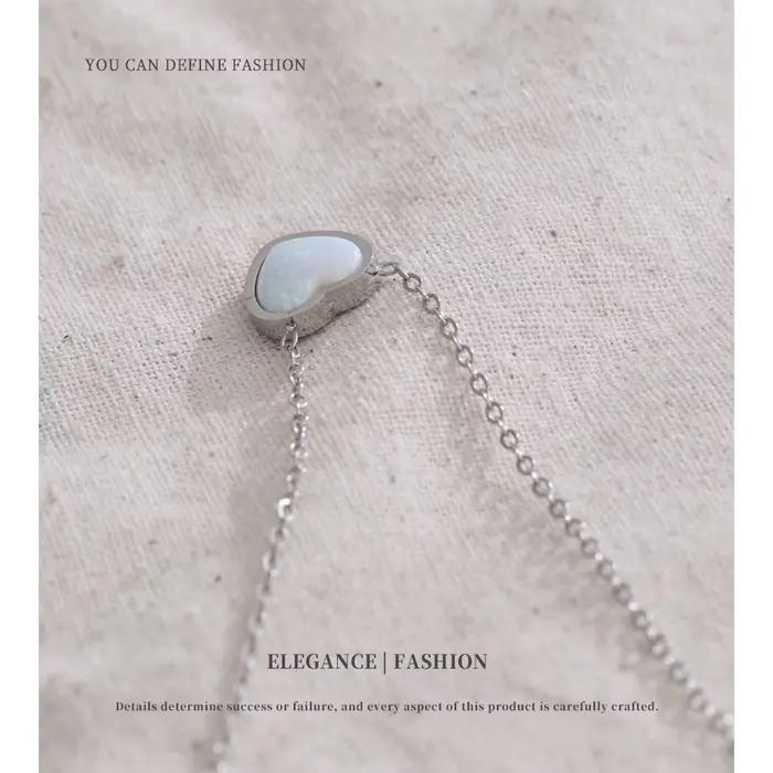 NiNice – collier Original pour femmes, pendentif en acier inoxydable, sélection de bijoux, marque de cœur de mariage, luxe, créateur de mode, vente en gros