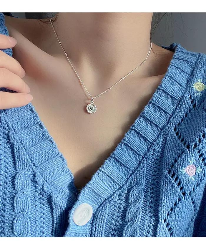 Collier pendentif en argent Sterling 925 pour femmes