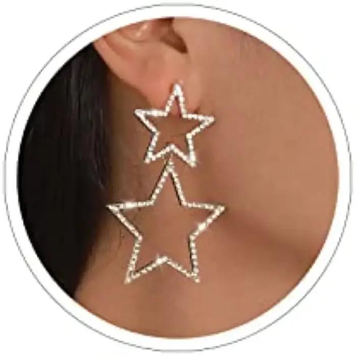 Boucles d'oreilles étoile pour femmes