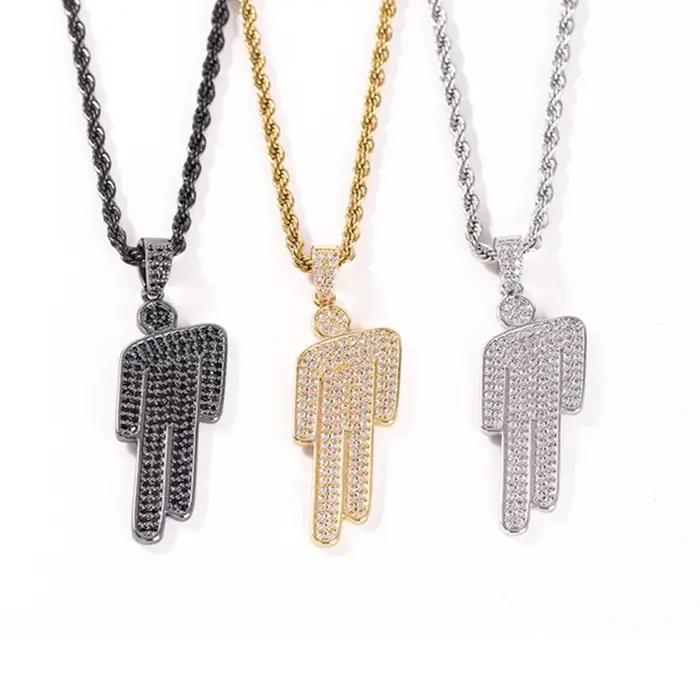 Collier pendentif Billie Cartoon en zircon