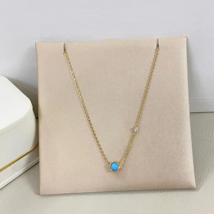 Nouveau collier exquis en argent 925 pour femmes, pendentif à perles rotatives multicolores, cadeau