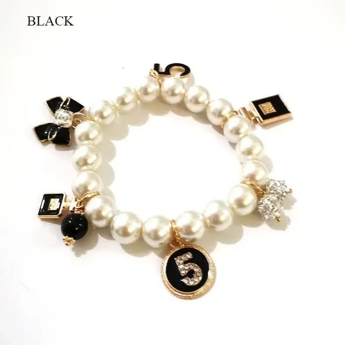 Bracelet à breloques en résine n ° 5, bijoux de marque