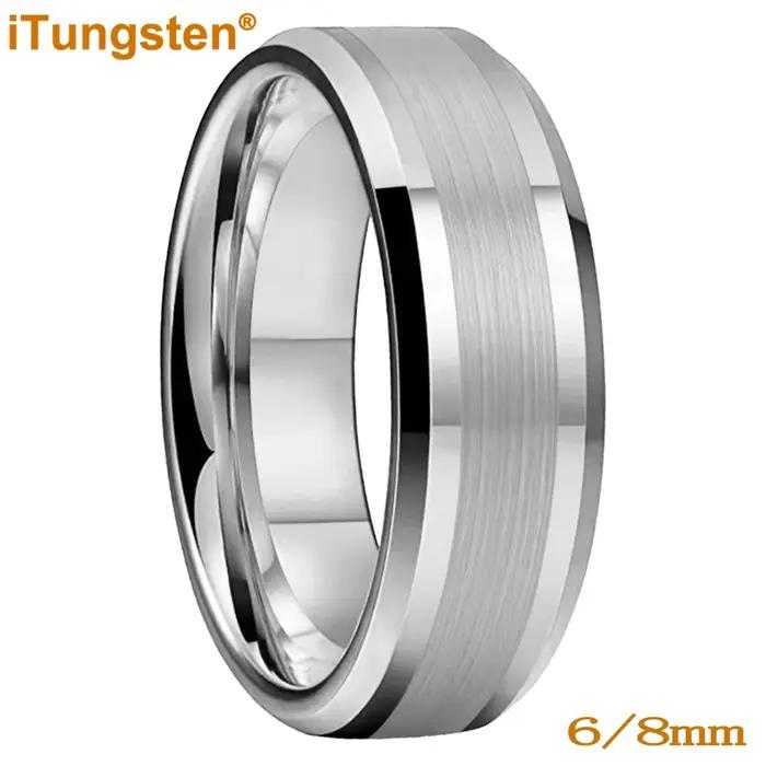 ITungsten-Bague en Carbure de Tungstène pour Homme et Femme