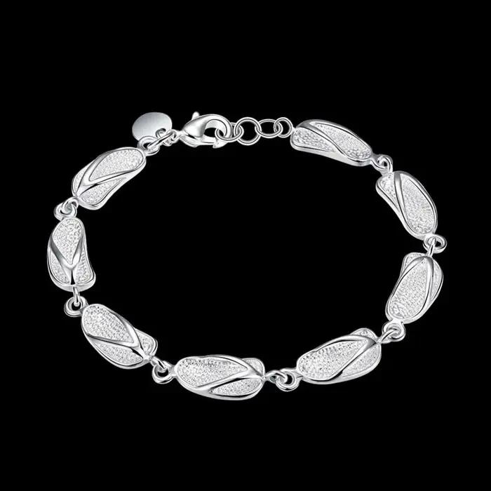 Bracelet chaîne en argent Sterling 925 pour femmes