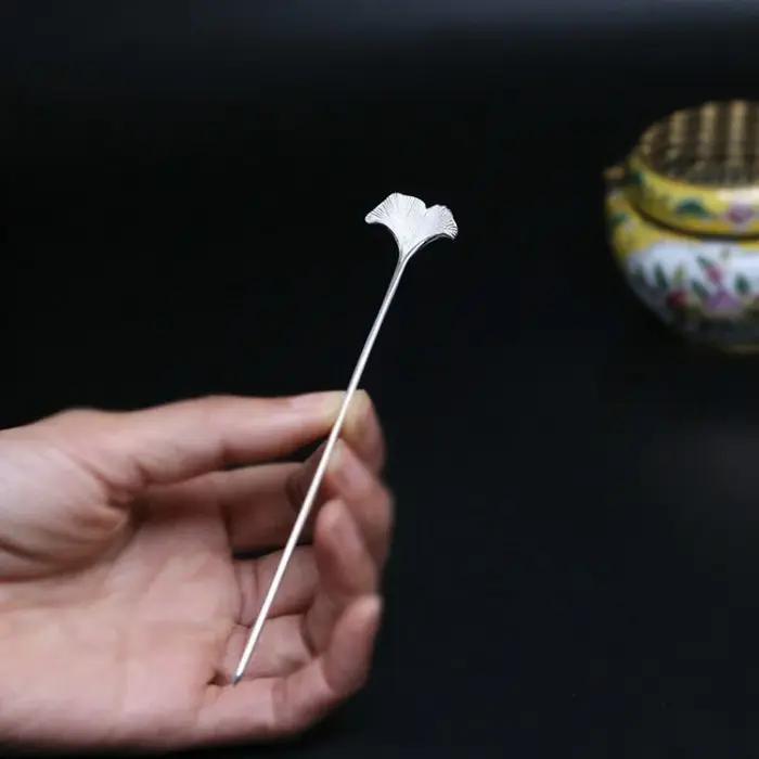 Épingle à cheveux en forme de feuille d'abricot pour femmes