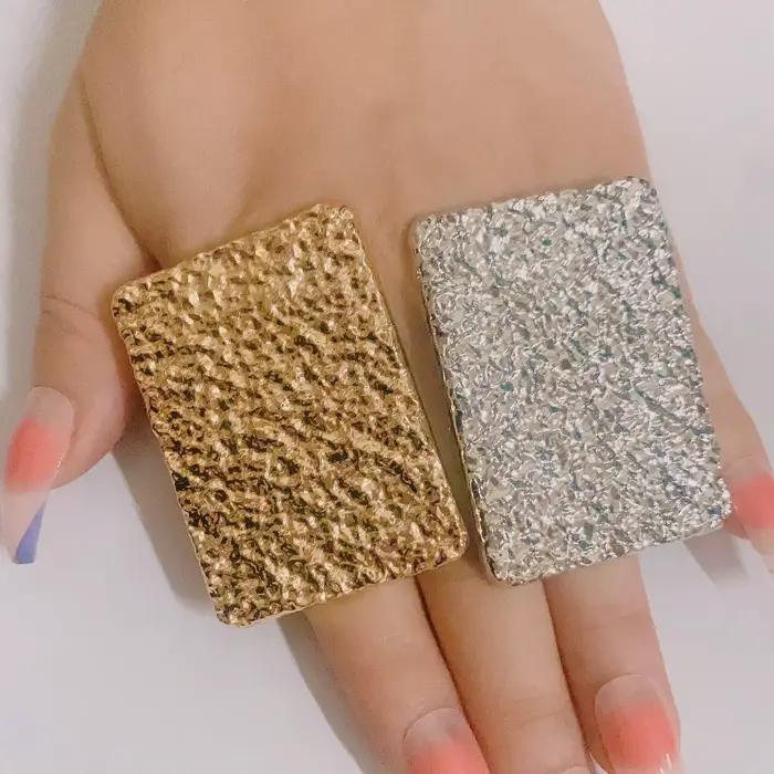 Bagues pour femmes, grande bague plaquée or, éléments et formes assortis, ensembles de bijoux, accessoires cadeau, livraison gratuite, taille réglable YLL