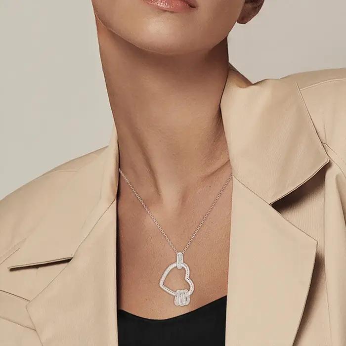 Collier pendentif cœur MULA Hote en argent sterling 925