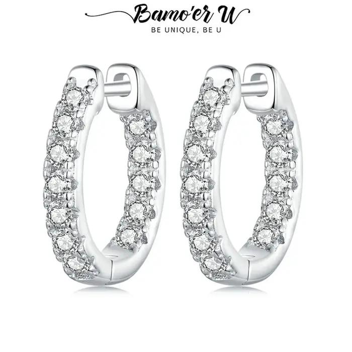 Bamoer – boucles d'oreilles en argent Sterling 925 pour femmes