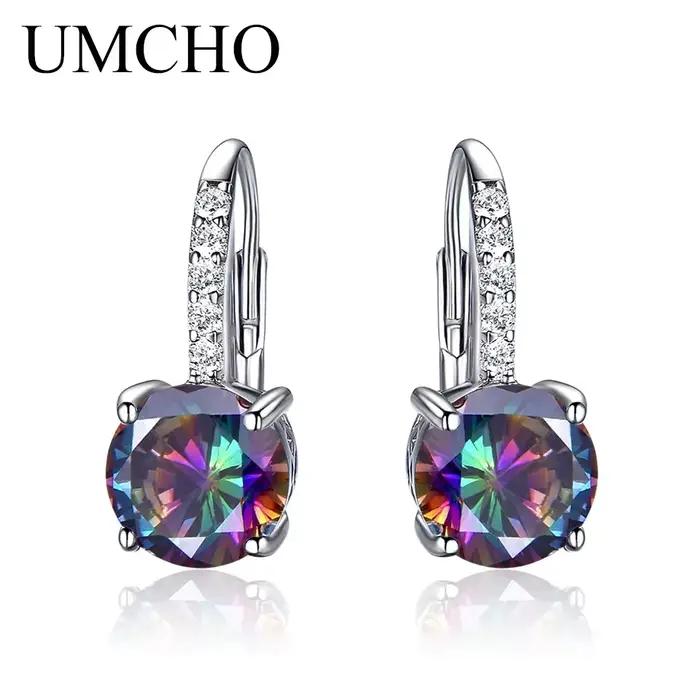 Boucles d'oreilles colorées à Clip rond de 8mm