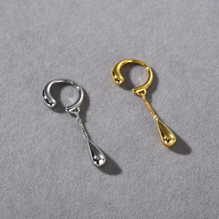 Boucles d'oreilles à clip LATS en plaqué or 14 carats pour femmes style bohème motifs géométriques occasions spéciales et quotidiennes