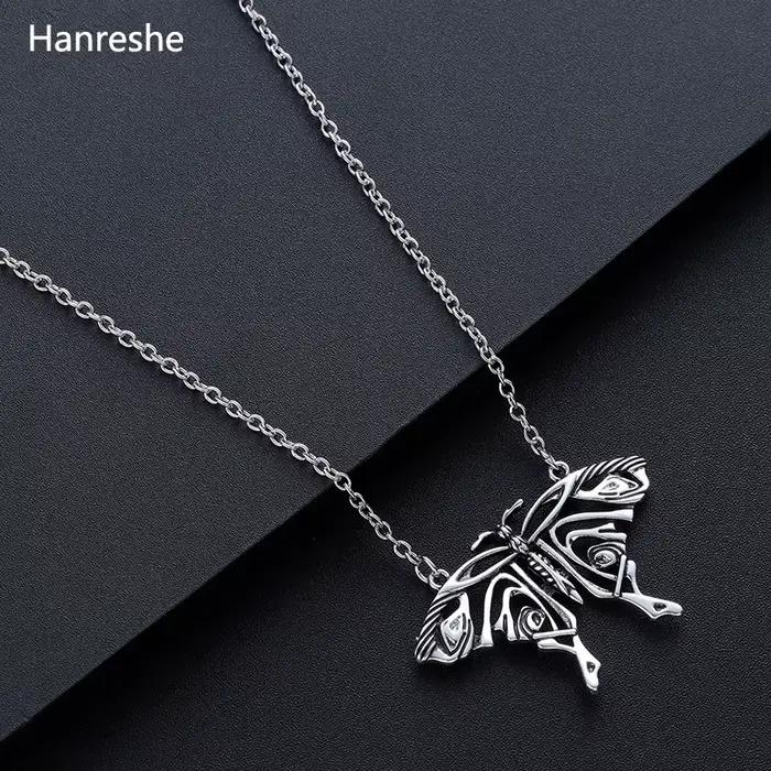 Chaîne Mamma Mia, pendentif papillon Antique, grand collier papillon de Yong Donna, Costume, bijoux tendance, accessoires pour femmes