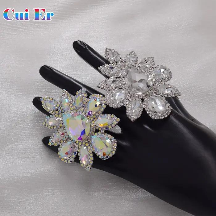 Grande Bague Ovale Ajustable de 5.2x7.3cm pour Femme