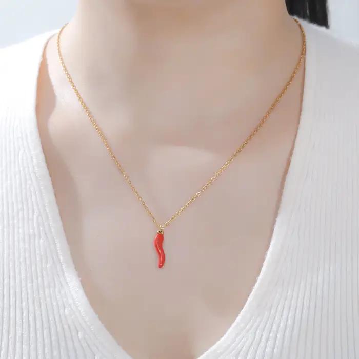 Collier pendentif Lucky Italy Cornicello
