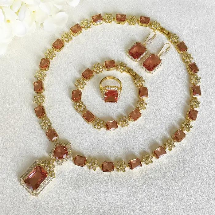 BOCARMAN Ensemble de bijoux synthétiques en diaspor synthétique à changement de couleur
