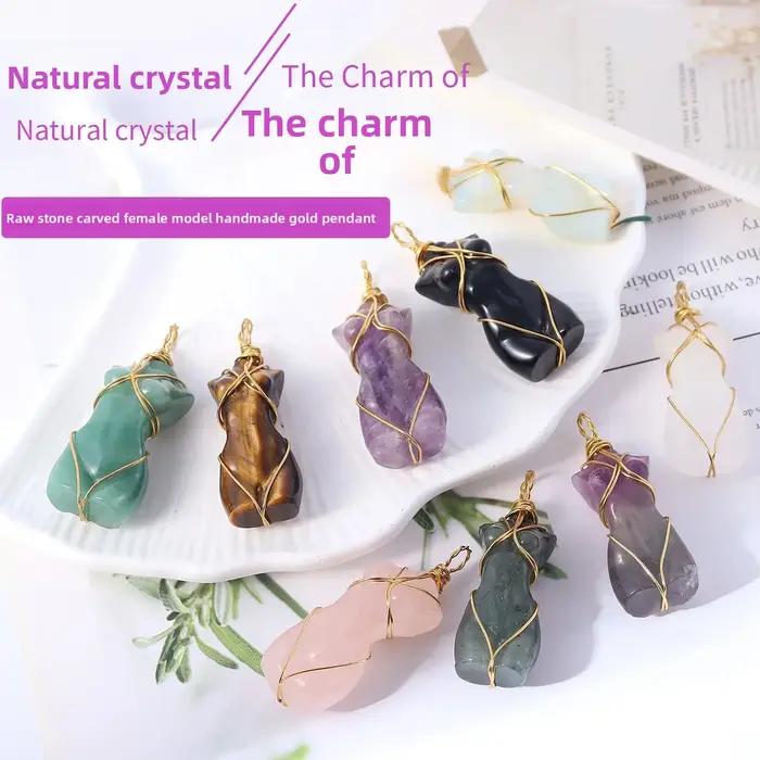 Décoration de modèle en cristal naturel fabriqué à la main