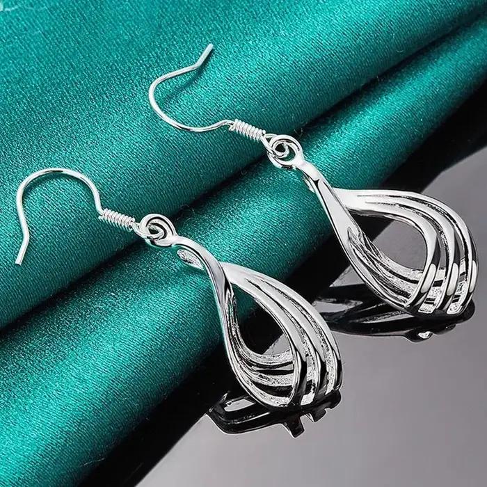 Boucles d'oreilles pendantes en argent Sterling 925 pour femmes