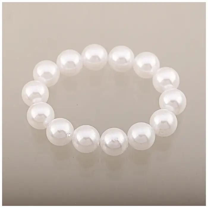 5 pièces par ensemble élastique Imitation perles Bracelets pour femme taille