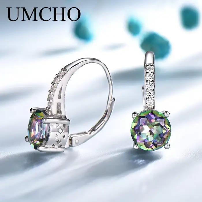 Boucles d'oreilles colorées à Clip rond de 8mm