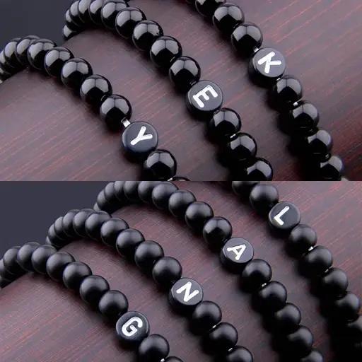 Bracelet en pierre naturelle mate id 26 pour femmes et hommes