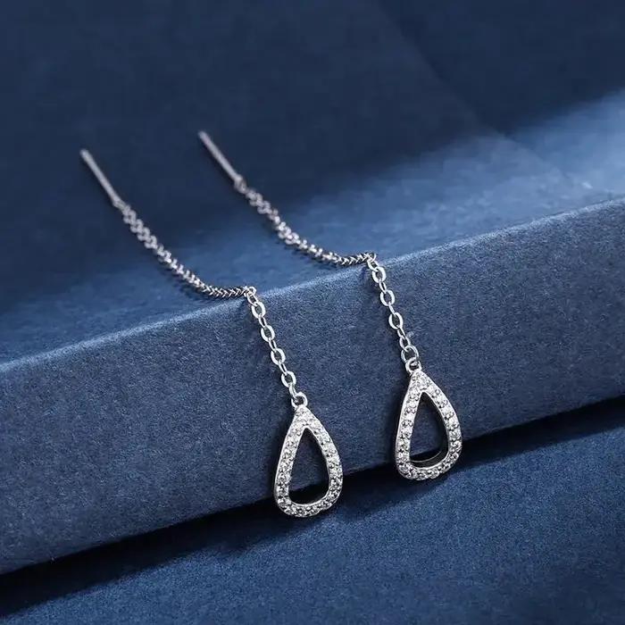 Boucles d'oreilles longues suspendues pour femmes