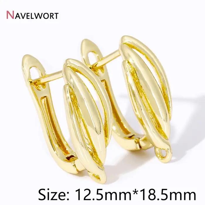 Crochets de boucles d'oreilles plaqués or 18 carats hypoallergéniques pour bijoux de haute qualité à offrir pour femmes occasions spéciales