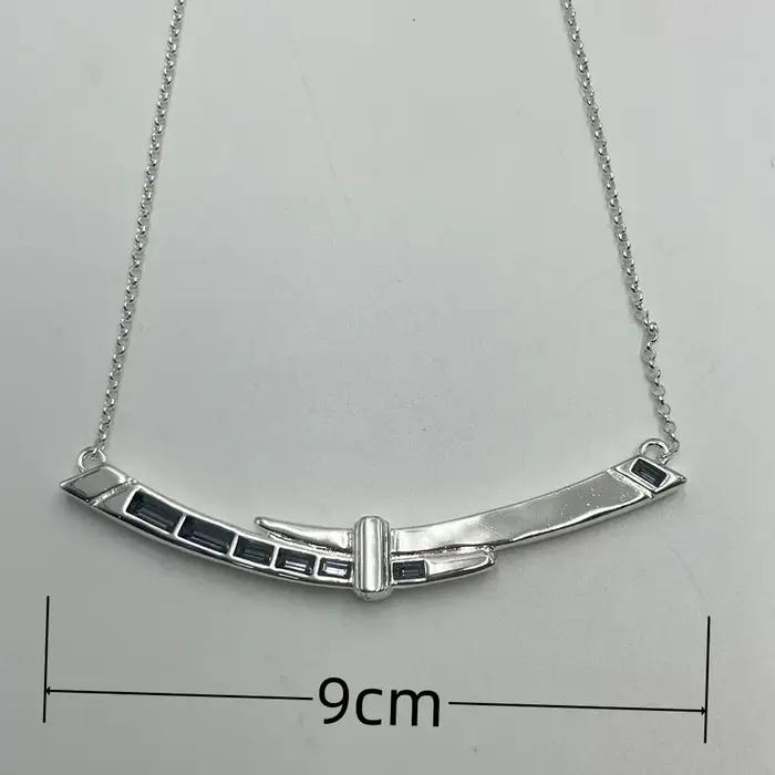 Nouveau Collier Été Scintillant en Cristal Coloré Pendentif Plantes pour Femme Occasions Spéciales Fêtes Anniversaires