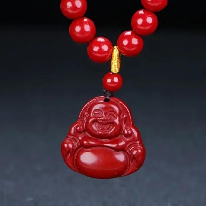 Collier pendentif cinabre, modèle polyvalent à la mode, nouveau